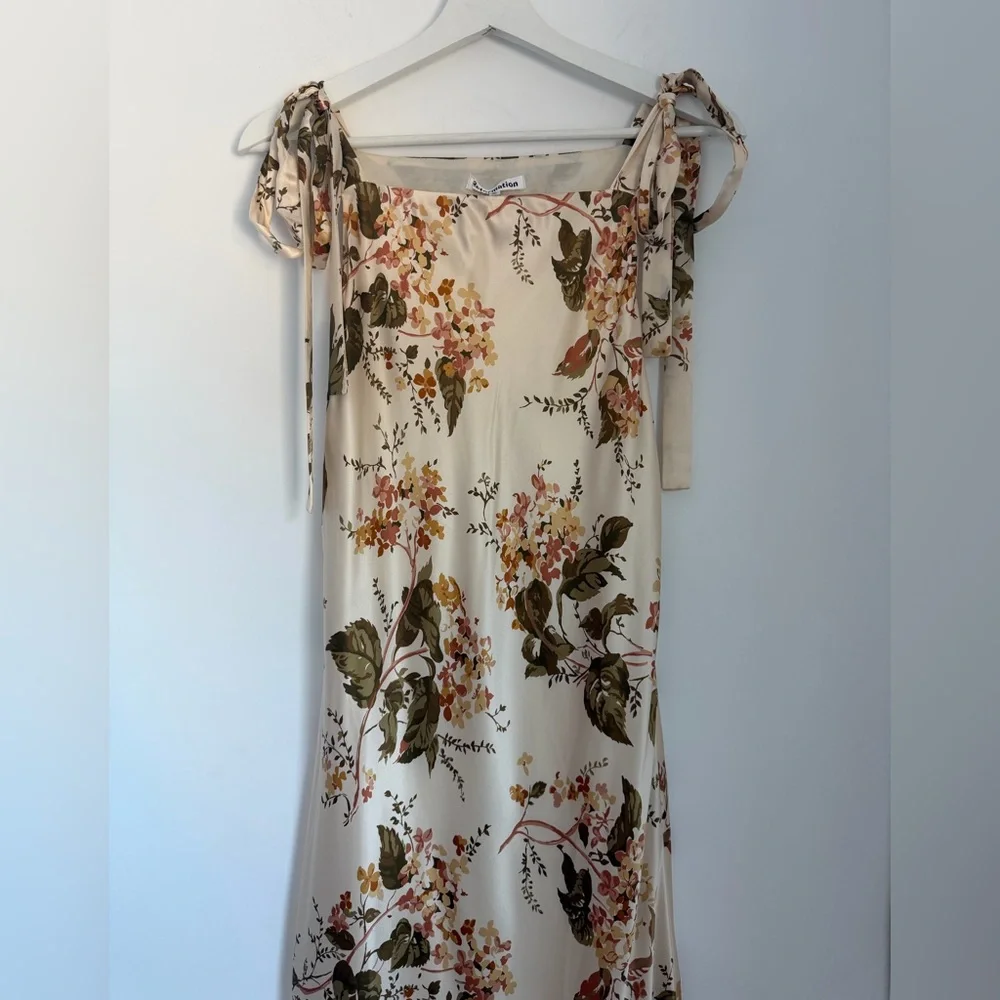 Reformation Medium Aden Floral Silk Midi Dress - Picture 6 of 14